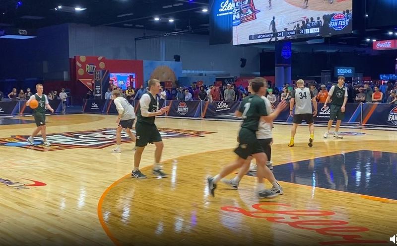 Michigan State's basketball managers took to the court Friday afternoon in the Manager Games in Indianapolis.