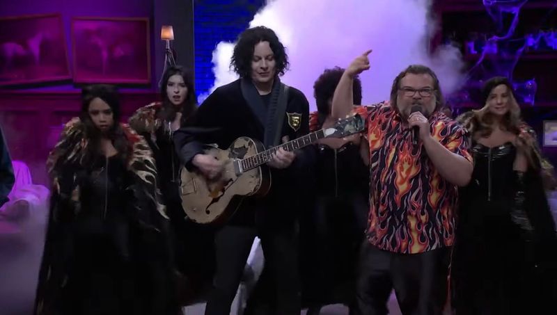 Jack White and Jack Black performed a rendition of "Seven Nation Army" on "Saturday Night Live" on April 4, 2026.