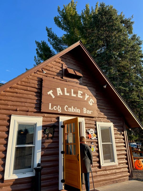 Talley's Log Cabin in Lewiston, Michigan.