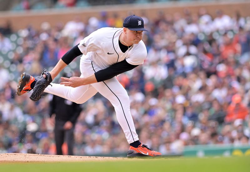 Tarik Skubal delivers in the first inning as the Detroit Tigers take on the Miami Marlins.
