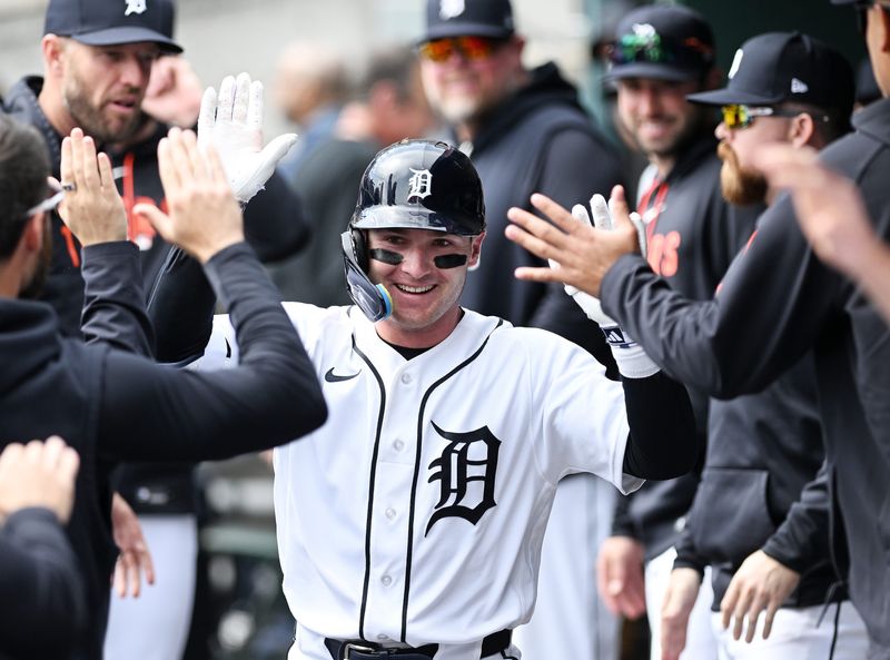 Tigers rookie Kevin McGonigle hit his first major-league home run Sunday.