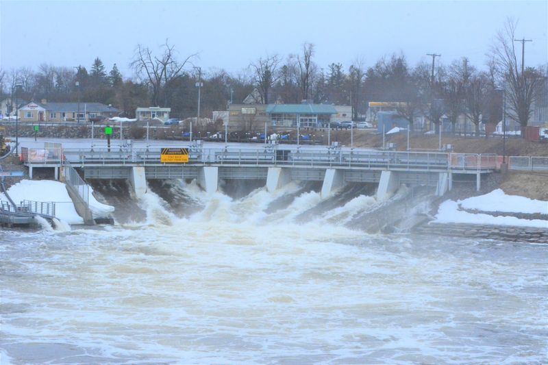 The Cheboygan Lock and Dam Complex is pictured on April 12, 2026