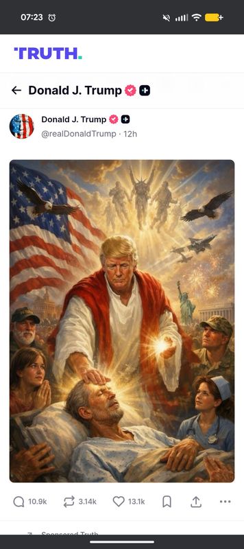 Truth Social post by Donald Trump.