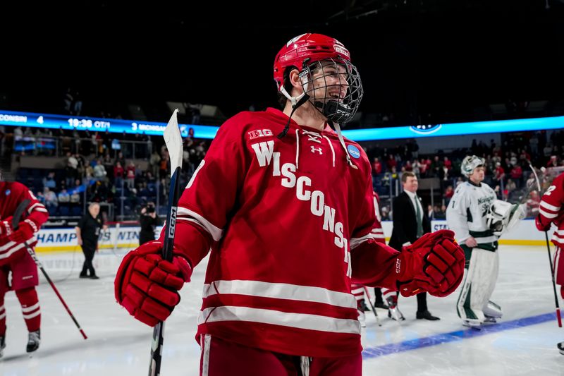 Adam Pietila of Hartland had seven goals and five assist in 31 games for Wisconsin during the 2025-26 hockey season.