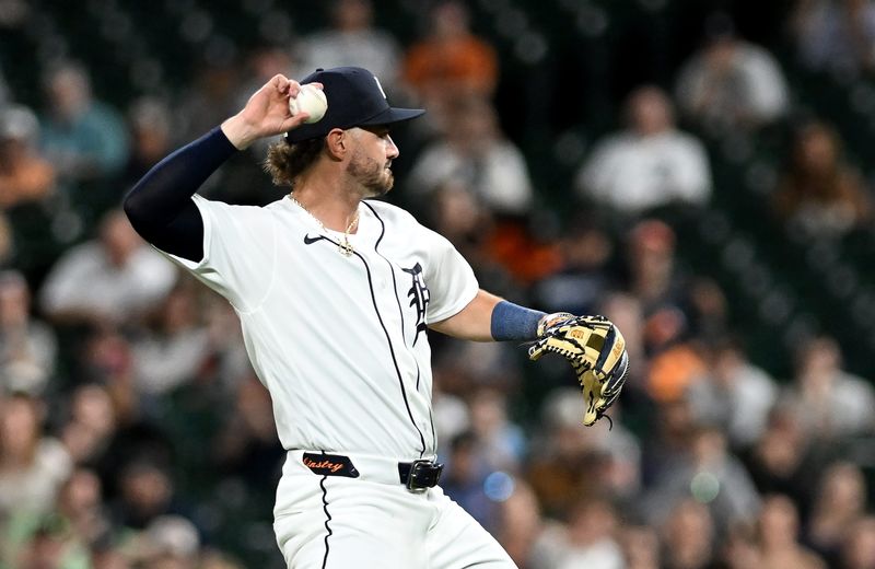 Tigers utilityman Zach McKinstry (pictured) remains sore following his exit from Wednesday night's game against the Kansas City Royals, manager AJ Hinch said Thursday.