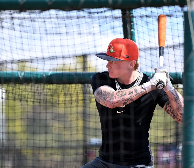 Outfielder Max Clark is the Tigers' top-ranked prospect.