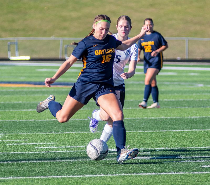 Sophomore Khloe Van Oosten scored her first career hat trick during Gaylord's 8-0 victory over Sault Ste Marie on Thursday, April 16.