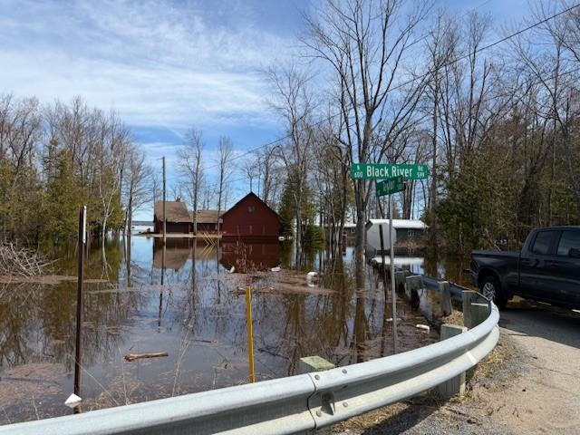 North Black River Road and Taylor Road in near Black Lake in Cheboygan County on Friday, April 17, 2026.