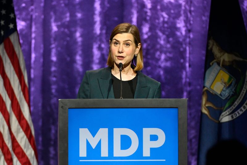 "Chinese cars are a serious threat to America’s national security and Michigan’s economic security,” Sen. Elissa Slotkin said of a bill she's co-sponsoring to bar the Asian country's vehicles from the United States.