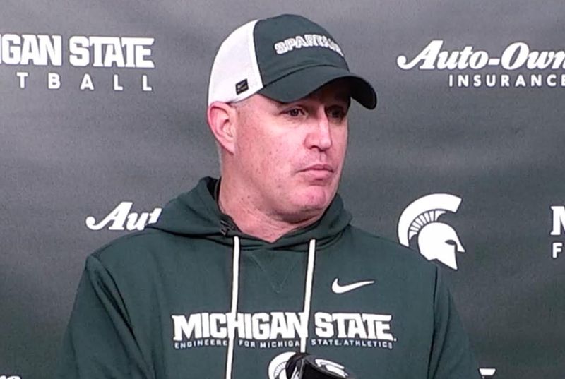 Michigan State football coach Pat Fitzgerald