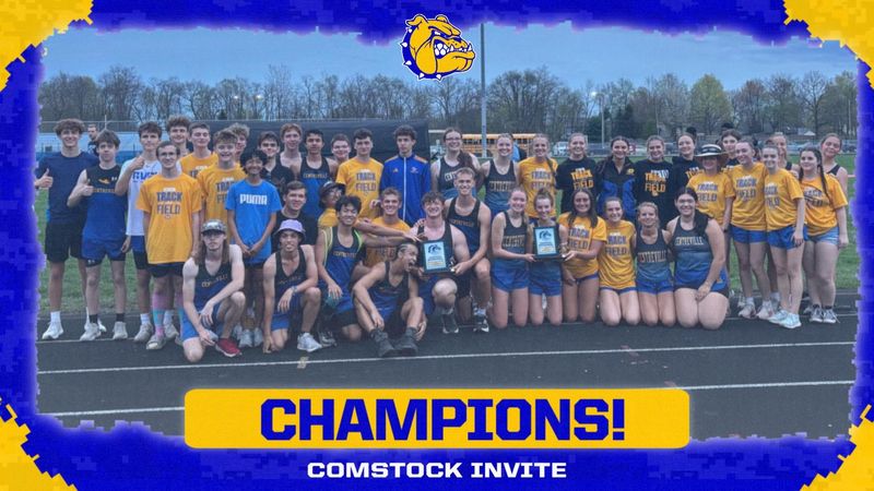 The Centreville track teams both took first place at the Comstock Invitational.