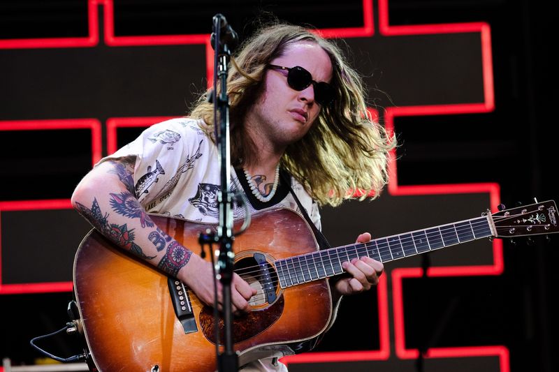 Billy Strings performs at Pine Knob in Clarkston to a sold-out crowd on Friday, June 16, 2023. The Michigan native has a new album dropping in late August.
