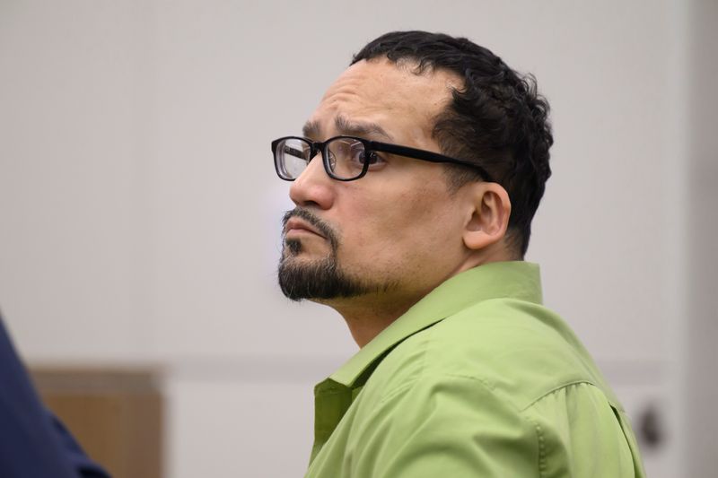 Michael Lopez during his murder trial at Wayne County Circuit Court, in Detroit, April21, 2026. Lopez is accused of killing Melvindale Officer Mohamed Said in 2024.