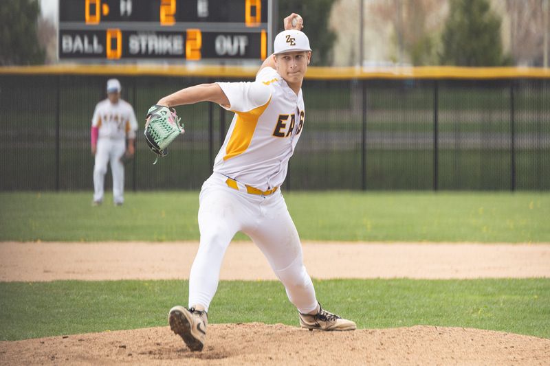 Zeeland East pitcher Ethan Campbell.