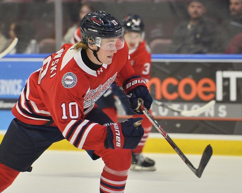 Oshawa Generals forward Brooks Rogowski (Brighton) is a member of Team USA at the world U18 championships.