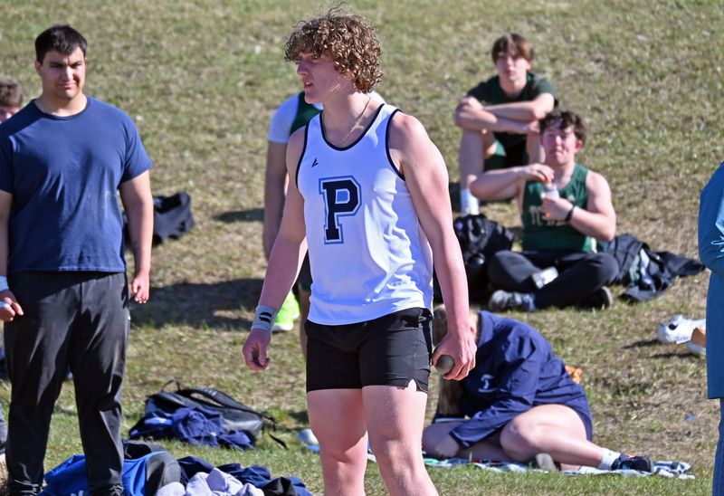Petoskey junior Connor Berg is proving to be a key piece for the Petoskey track and field program, scoring big points for the Northmen in shot put and discus.