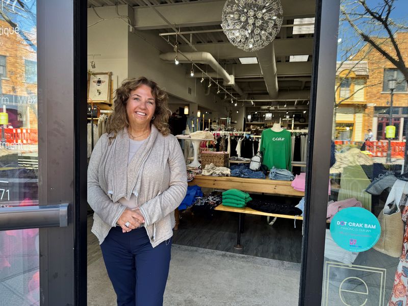 Tita Daskal owner of Studio 170, returned from a trip to find construction underway outside her downtown Northville business.