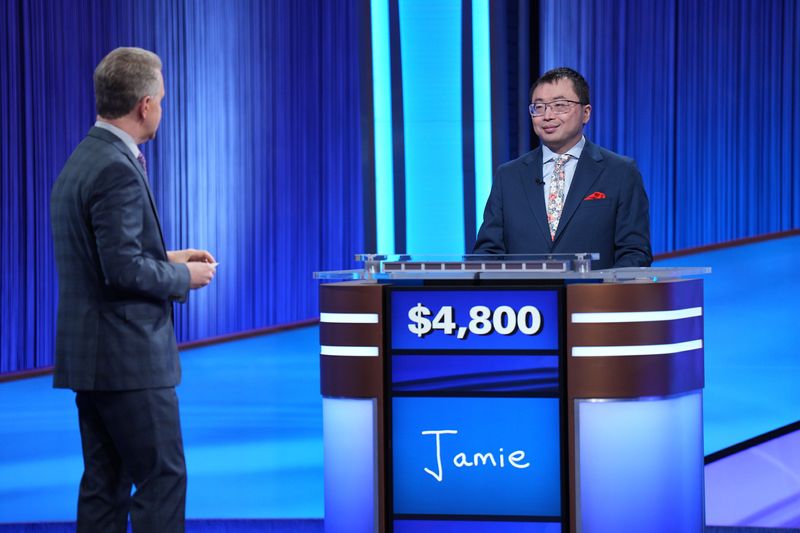 New Jersey's Jamie Ding appearing on the April 21, 2026 episode of "Jeopardy!"