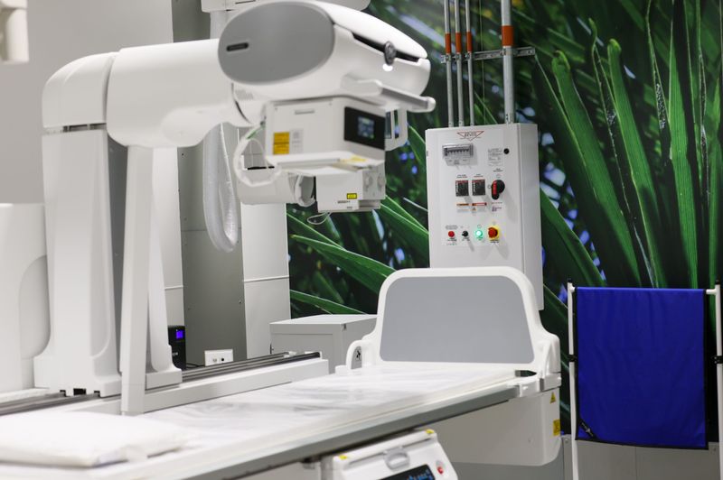 X-ray facilities are shown during a media tour at HCA Florida Gainesville Hospital in Gainesville on Friday, April 24, 2026. The $235 million hospital, under construction for about 18 months, will open to patients the first week of May.