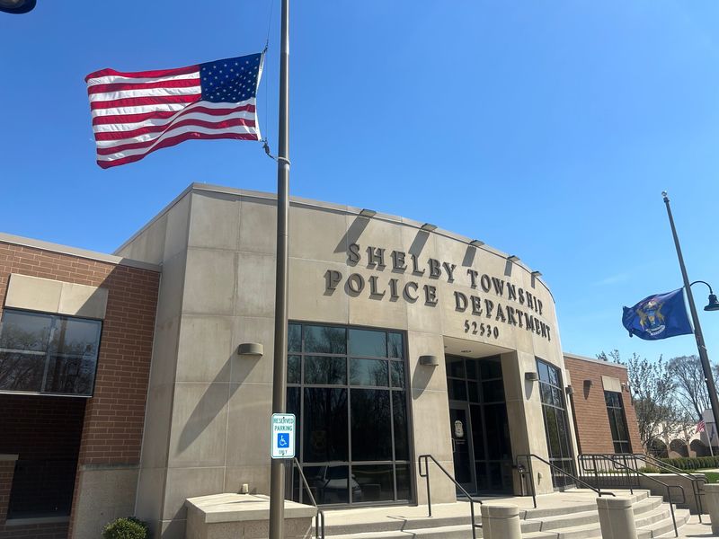 Shelby Township Police Department on Van Dyke Avenue in Shelby Township.