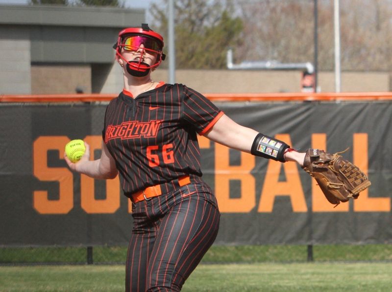 Brighton freshman Bailey Hill threw a five-inning perfect game against Milford.