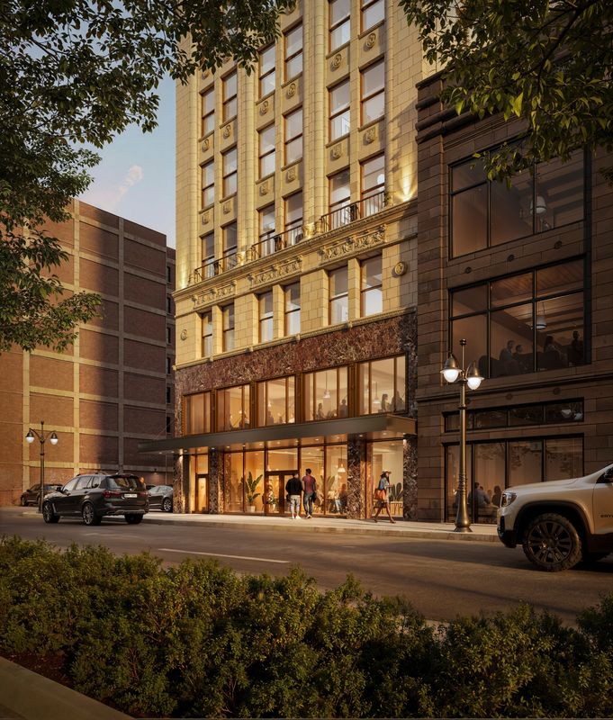 Bedrock announced Wednesday that pre-leasing is now open for The Belle, its residential conversion of a 1926 Beaux-Arts building in Detroit’s Paradise Valley. The project includes 42 apartments ranging from studios to one- and two-bedroom units as well as ground-floor retail space.