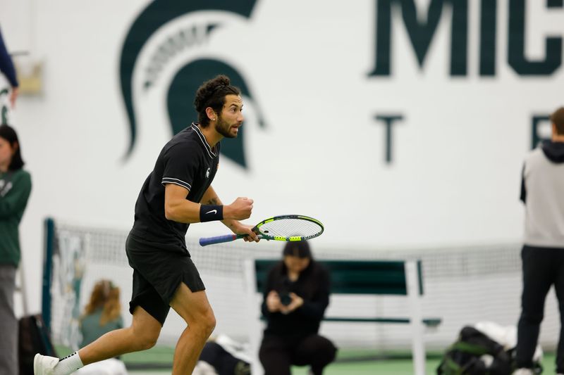 Ozan Baris helped the Michigan State men's tennis team win its first Big Ten tournament title since 1967.