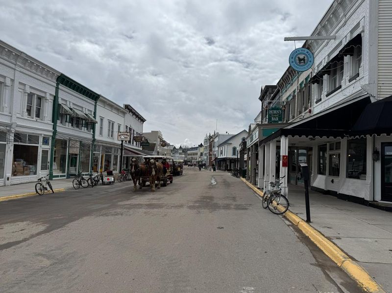 A view of downtown Mackinac Island on April 30, 2026.