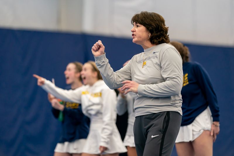 Coach Ronnie Bernstein leads the Michigan women's tennis team in to the NCAA Tournament this weekend in Ann Arbor.