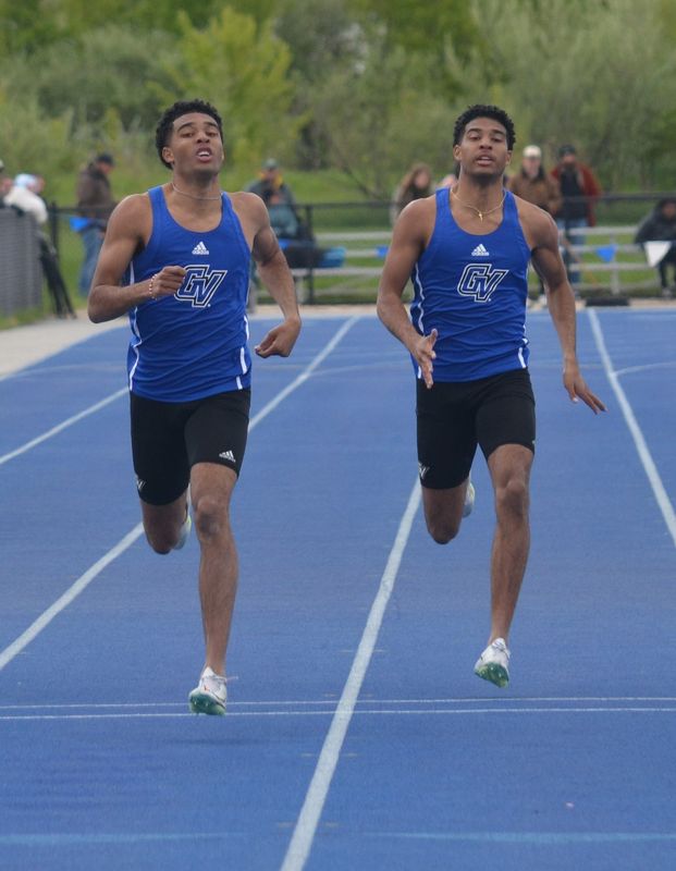 Desmond Chapa and DeMarcus Chapa helped the GVSU men's track and field team claim the NCAA Division II championship on Saturday, May 23.