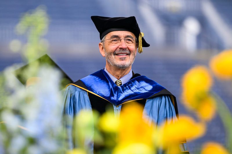 University of Michigan President Domenico Grasso said Thursday, May 21, 2026, the university's plan for 140 acres of land at Concordia University in Ann Arbor "are still to be determined. We do know that there will be a strong emphasis on potential community use."
