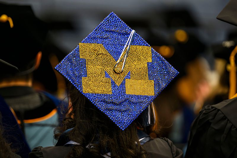 Thousands of students celebrate their graduation from the University of Michigan during the 2026 Spring Commencement Ceremony on Saturday, May 2, 2026 at the Big House in Ann Arbor, Mich.