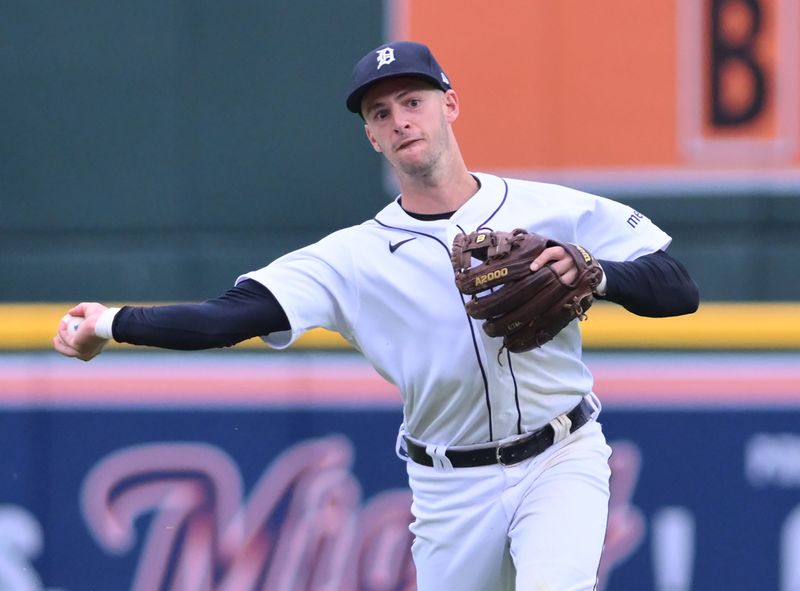 Infielder Zack Short was with the Tigers on Sunday at Comerica Park.