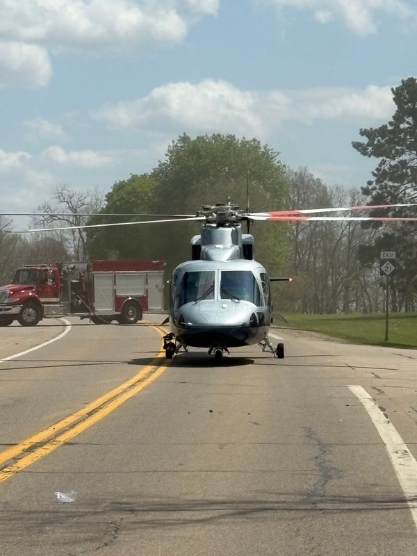 A 78-year-old Pewamo man was airlifted with serious injuries to Butterworth Hospital in Grand Rapids after the ATV he was driving collided with a vehicle just west of the village of Pewamo on Sunday, May 3, the Ionia County Sheriff’s Office said.