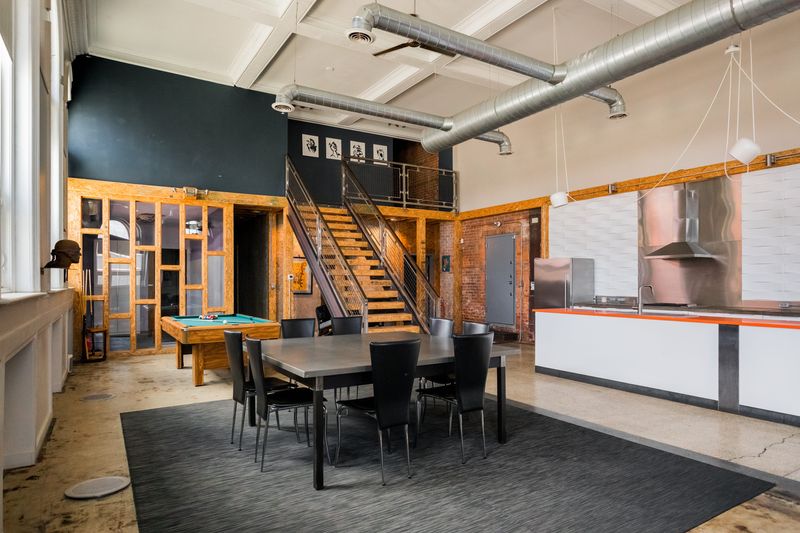 The open layout inside a former bank at 3401 Michigan Ave. in Detroit. The property is listed for $1.1 million.