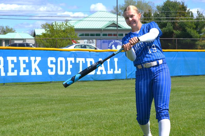 Harper Creek senior Kennedy Halverson is the career leader for home runs at her school and is set to play at the next level at Western Michigan University.