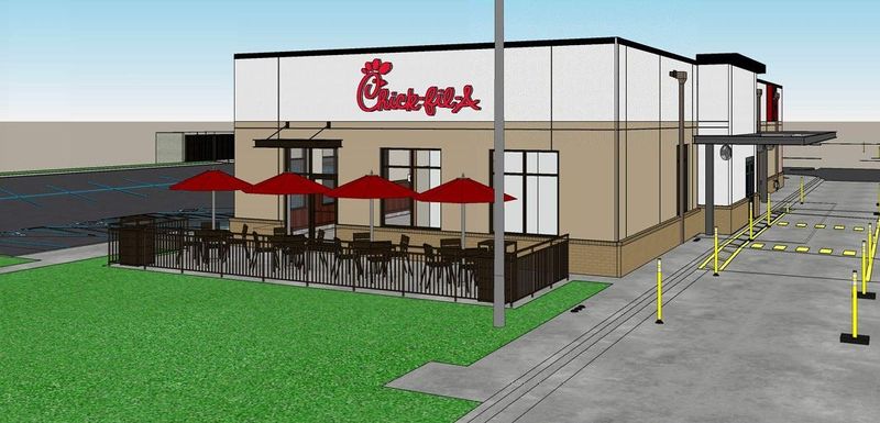 Developers propose building a standard Chick-fil-A where the former Rite Aid building exist at 450 E. Chicago St.