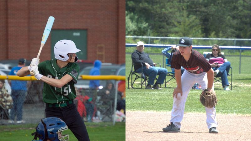 Desman Lawless (left) and Isaac Fether (right) won Athlete of the Week honors for the period of April 20-26.