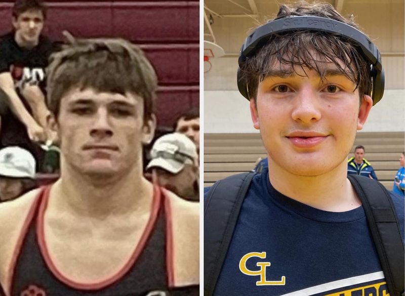 Portland's Brad Meyers (left) and Grand Ledge's Logan Tollison