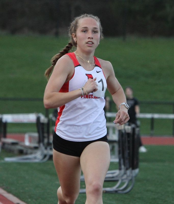 Jaelyn Ray of Pinckney broke the Livingston County 800-meter run record on Thursday, May 21.