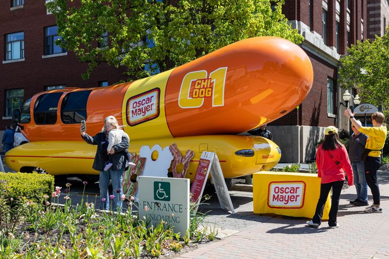 The Oscar Mayer Wienermobile visited Holland on Friday, May 8, during Tulip Time.