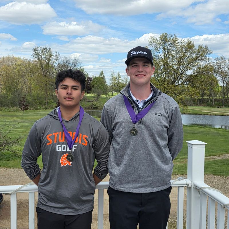 Gavin Lewis and Fernando Nieves both earned All-County honors for Sturgis golf.