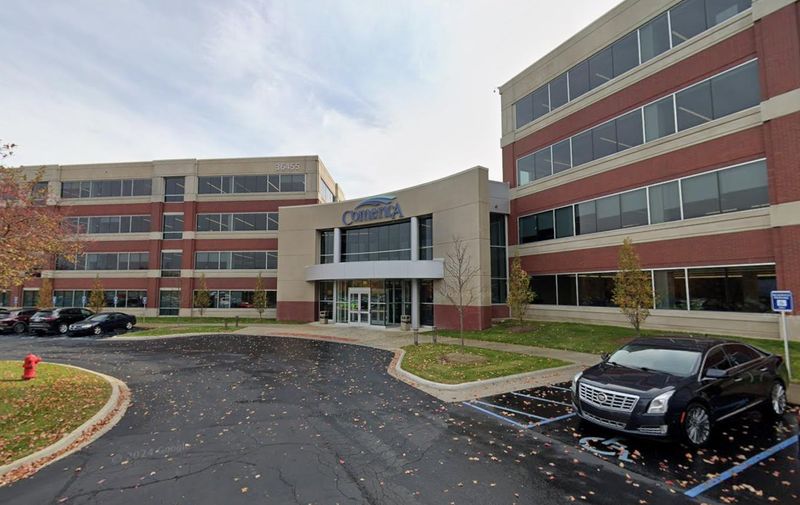 The Comerica Bank campus in Farmington Hills.