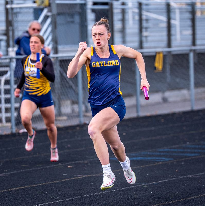 Gaylord's Lillian Mason qualified for the Division 2 state finals in four different events, including the 100m, 200m, 400m relay and pole vault.