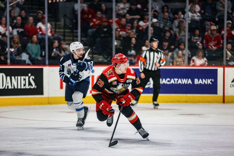 Michael Brandsegg-Nygård in Game 4 of the series between the Grand Rapids Griffins and Manitoba Moose on May 8, 22026 in Grand Rapids, Mich.