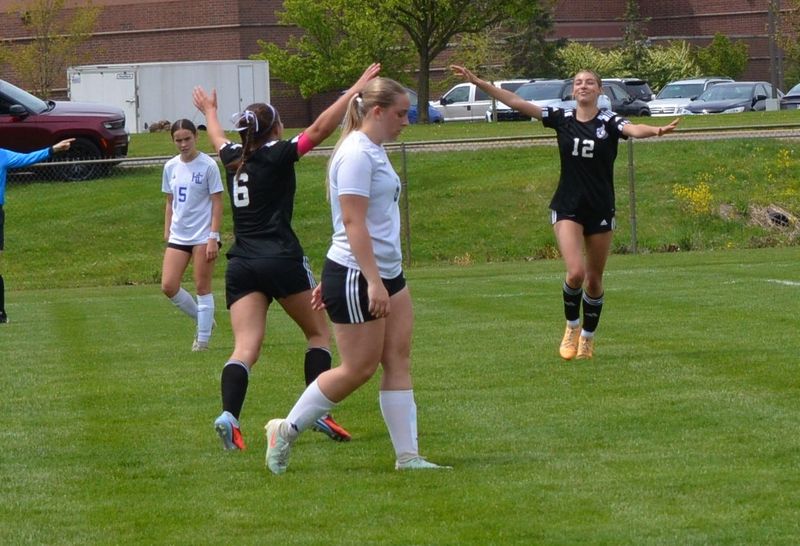 Lakeview celebrates a goal on its way to winning the championship during the 2026 All-City Girls Soccer Tournament at Lakeview High School on Saturday, May 9.