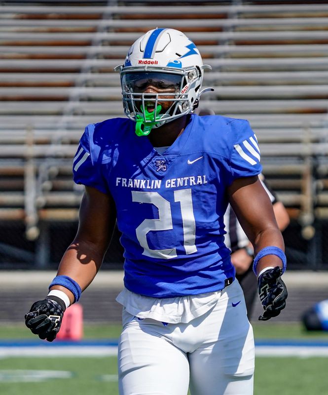 Franklin Central defensive end Jayce Brewer committed to Michigan on Saturday.