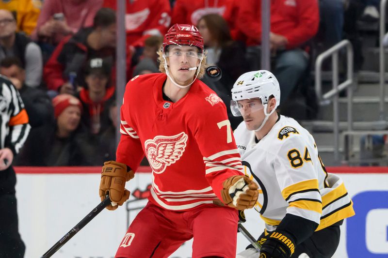 Red Wings defenseman Simon Edvinsson collected 25 points, including nine goals, in 72 games last season.