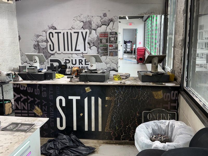 Pure Cannabis Outlet in Monroe Township sustained fire damage after a breaking and entering and arson attempt.