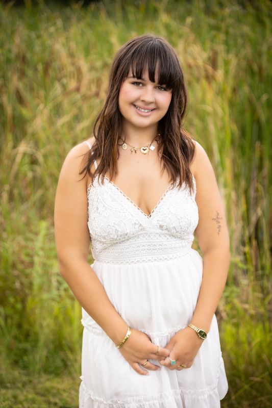 Veda Kania, a first-year student at Cleary University and a senior at Brighton High School.